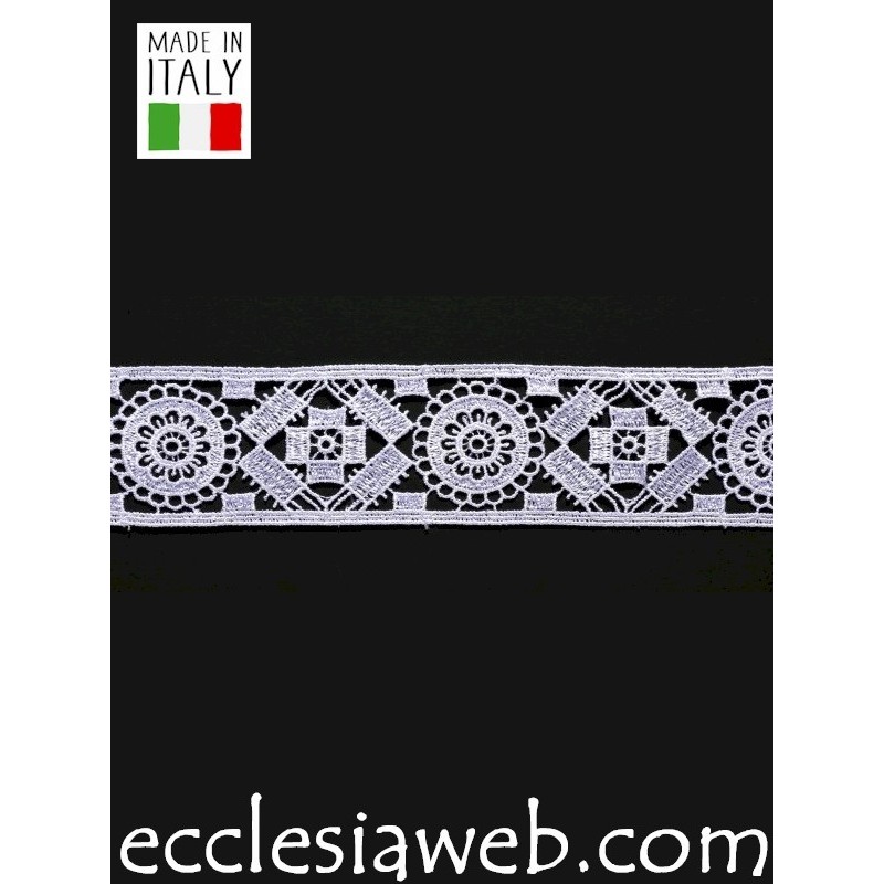 PIZZO MACRAME CROCE ROMBO