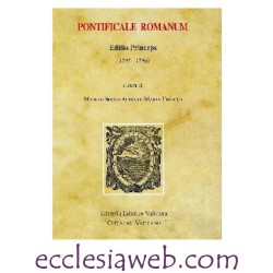 PONTIFICALE ROMANUM. EDITIO PRINCEPS 1595-1596