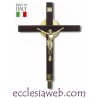 CROCE ASTILE IN LEGNO CON CRISTO