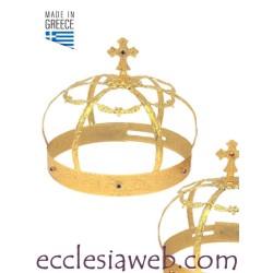 ORTHODOX WEDDING CROWNS IN GOLDEN METAL