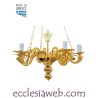 ORTHODOX CHANDELIER IN GOLD COLOR BRASS - 12 LIGHTS