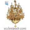 ORTHODOX CHANDELIER IN GOLD COLOR BRASS - 31 LIGHTS