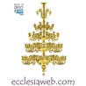 ORTHODOX CHANDELIER IN GOLD COLOR BRASS - 120 LIGHTS