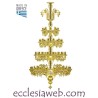 ORTHODOX CHANDELIER IN GOLD COLOR BRASS - 64 LIGHTS