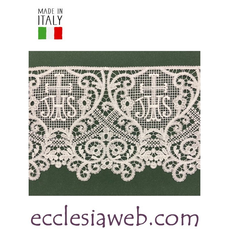 PIZZO MACRAME PER CAMICE IN PURO COTONE