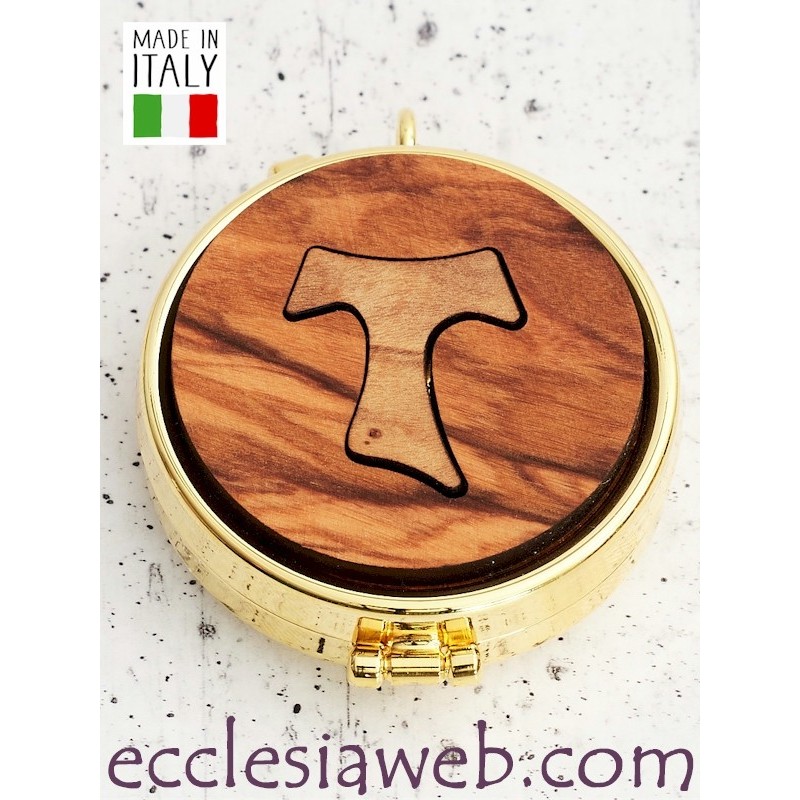 TECA PORTA OSTIE IN METALLO E LEGNO DI ULIVO