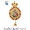 ENGOLPION ORTHODOXE EN ARGENT ET PIERRES