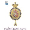 ENGOLPION ORTHODOXE EN ARGENT ET PIERRES