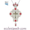 ORTHODOXE PECTORAL KREUZ MIT STEINEN