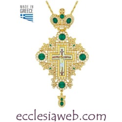 ORTHODOXE PECTORAL KREUZ MIT STEINEN