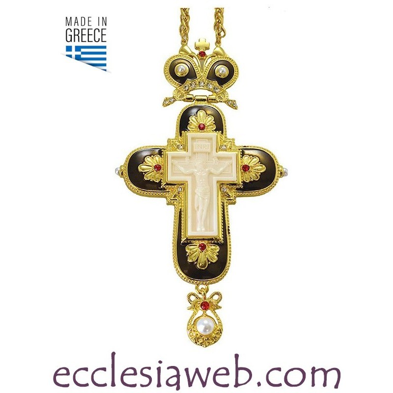 ORTHODOXE PECTORAL KREUZ MIT STEINEN