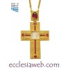 ORTHODOXE PECTORAL KREUZ MIT STEINEN