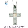 CRUZ PECTORAL ORTODOXA CON PIEDRAS