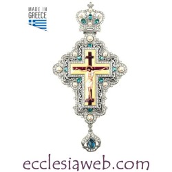 ORTHODOX PECTORAL CROSS WITH STONES