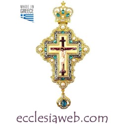 ORTHODOXE PECTORAL KREUZ MIT STEINEN