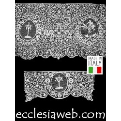 PIZZO CANTU PER CAMICE IN PURO COTONE ESEGUITO A MANO