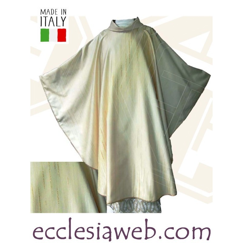 CASULA EMBROIDERED SILK RING NECK