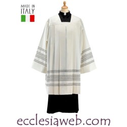 COTTA CUELLO ROMANO CON LILYP BORDADO 5 VUELTAS TIPO PAPAL
