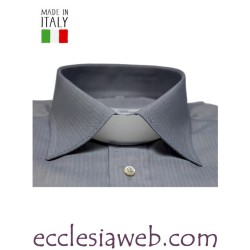 CAMICIA COLLO BORGHESE PURO COTONE MANICA LUNGA
