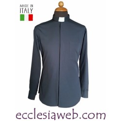 CAMICIA CLERGY MANICA LUNGA COTONE POPELINE