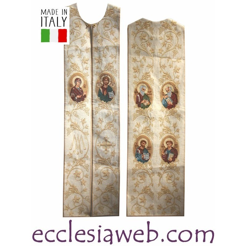 TRISTOLA - CRISTO PANTOCRATORE E MADONNA DELLA TENEREZZA / SUL RETRO I QUATTRO EVANGELISTI