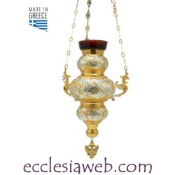 GOLD BRASS HANGING LAMP
