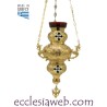 GOLD BRASS HANGING LAMP