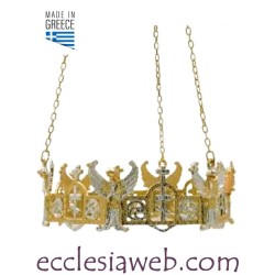 GOLD MESSING ORTHODOX CANDELABRA - PAAR
