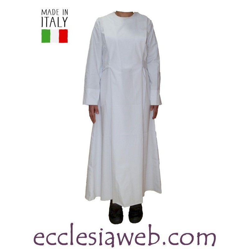 DRESS NUN IN MIXED COTTON POPELINE