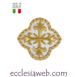 CROCE SU FONDO ARGENTO