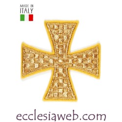 CROSS ON GOLDEN CLOTH EMBROIDERY DAMA