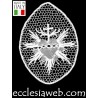SACRED HEART SYMBOL IN PURE COTTON CANTU LACE