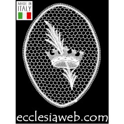 CROWN SYMBOL IN PURE COTTON CANTU LACE