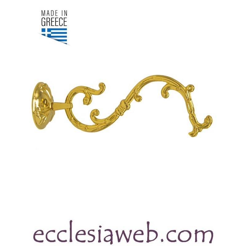 GOLD COLOR BRASS ORTHODOX LAMPS HOOK