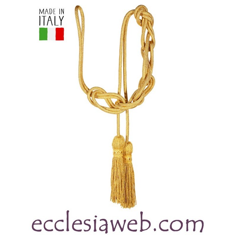 CINGOLO PALLA RETINATA FIOCCO TRIPOLINO LEGATO ORO