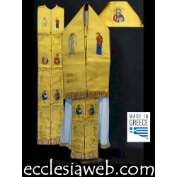 PARAMENTO ORTODOSSO PER EPISCOPO VESCOVO - OMOFORIO ED EPITRACHELION