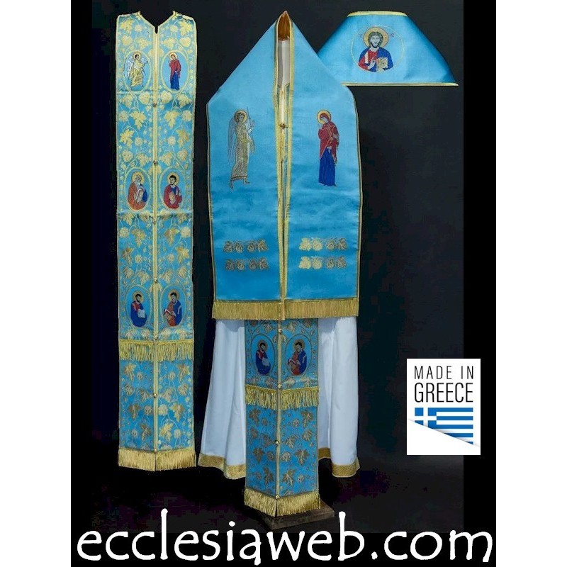 PARAMENTO ORTODOSSO PER EPISCOPO VESCOVO - OMOFORIO ED EPITRACHELION