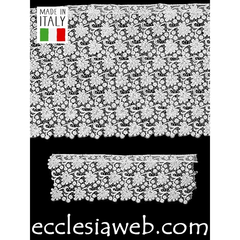 DENTELLE DE CANTU POUR BLOUSE DE COTON PUR À LA MAIN