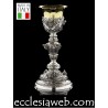 CHALICE EN ARGENT BAROQUE AVEC PUTTI