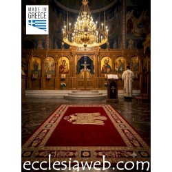 ROTER RECHTECKIGER ORTHODOXER TEPPICH