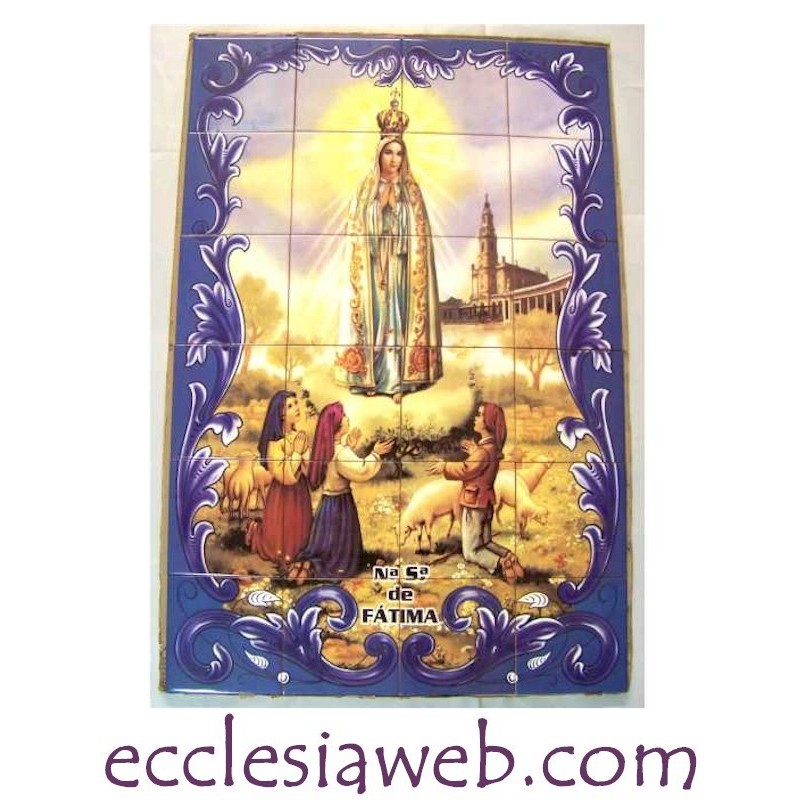 MOSAICO MADONNA DI FATIMA CON PASTORELLI