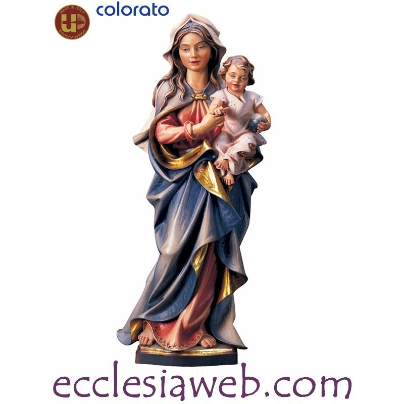 MADONNA ACCOMPAGNATRICE - STATUA IN LEGNO