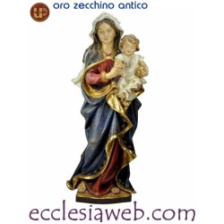 MADONNA ACCOMPAGNATRICE - STATUA IN LEGNO