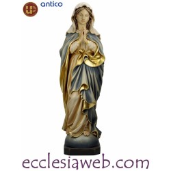 MADONNA IMMACOLATA CHE PREGA - STATUA IN LEGNO