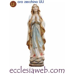 MADONNA DI LOURDES SENZA CORONA - STATUA IN LEGNO