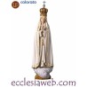 MADONNA DI FATIMA CON CORONA - STATUA IN LEGNO