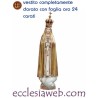 MADONNA DI FATIMA CON CORONA - STATUA IN LEGNO