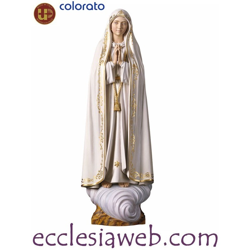 MADONNA DI FATIMA SENZA CORONA - STATUA IN LEGNO