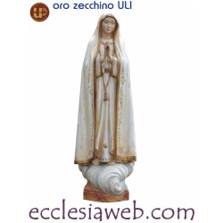 MADONNA DI FATIMA SENZA CORONA - STATUA IN LEGNO