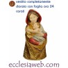 BUSTO DI MADONNA - STATUA IN LEGNO